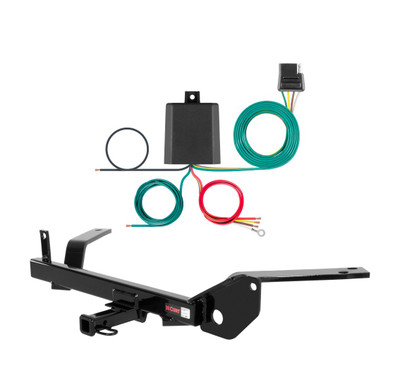 1986 - 1995 Mercury Sable Wagon, excluding dual exhaust Curt 1-1/4", Class 2 Trailer Tow Hitch + 4-flat Wiring Kit 12232