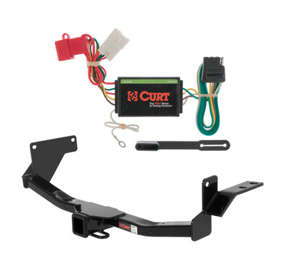 2004 - 2005 Mitsubishi Endeavor Curt 2", Class 3 Trailer Tow Hitch + 4-flat Wiring Kit 13569