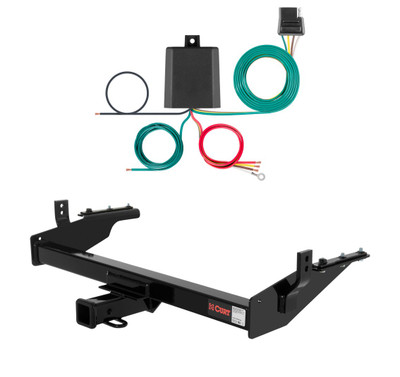 2004 Nissan Frontier Long bed Curt 2", Class 3 Trailer Tow Hitch + 4-flat Wiring Kit 13842