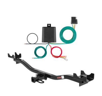 2003 - 2009 Mercedes-Benz E320 Sedan, excluding Sport Curt 1-1/4", Class 1 Trailer Tow Hitch + 4-flat Wiring Kit 11701