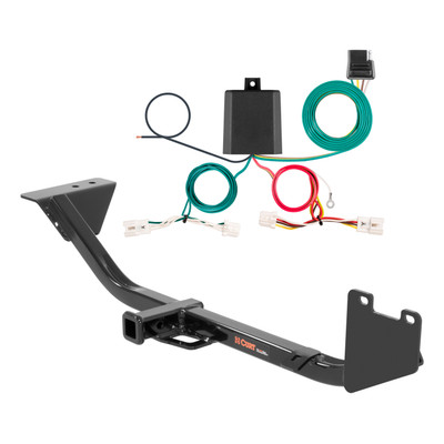 20 - 22 Nissan Sentra Sedan, excluding SR, SR Turbo and Nismo Curt 1-1/4", Class 1 Trailer Tow Hitch + 4-flat Wiring Kit 11349