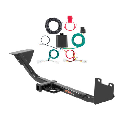 2020 - 2022 Nissan Sentra Sedan, excluding SR, SR Turbo and Nismo Curt 1-1/4", Class 1 Trailer Tow Hitch + 4-flat Wiring Kit 11349