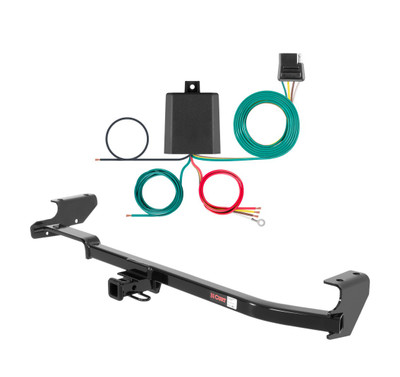 1993 - 2003 Subaru Impreza Wagon Curt 1-1/4", Class 1 Trailer Tow Hitch + 4-flat Wiring Kit 11318