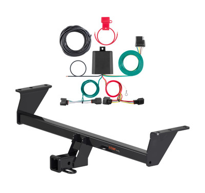 2020 - 2022 Nissan Rogue Sport Curt 2", Class 3 Trailer Tow Hitch + 4-flat Wiring Kit 13377-1