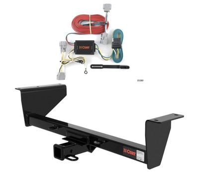 2001 - 2006 Mitsubishi Montero Curt 2", Class 3 Trailer Tow Hitch + 4-flat Wiring Kit 13800