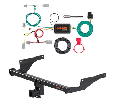 2016 Mazda CX-5 Excluding diesel Curt 2", Class 3 Trailer Tow Hitch + 4-flat Wiring Kit 13315