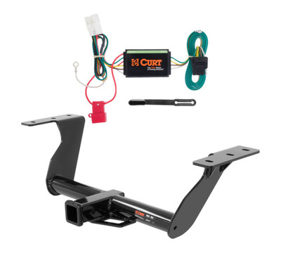 2014 - 2018 Subaru Forester Curt 2", Class 3 Trailer Tow Hitch + 4-flat Wiring Kit 13144