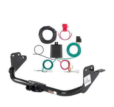2020 - 2026 Mitsubishi Outlander Sport Curt 1-1/4", Class 2 Trailer Tow Hitch + 4-flat Wiring Kit 12048
