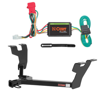 2005 - 2007 Subaru Outback Sedan Curt 1-1/4", Class 2 Trailer Tow Hitch + 4-flat Wiring Kit 12284