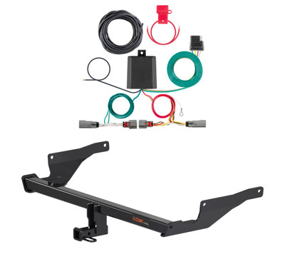2022 - 2024 Mazda CX-5 Curt 1-1/4", Class 2 Trailer Tow Hitch + 4-flat Wiring Kit 12170