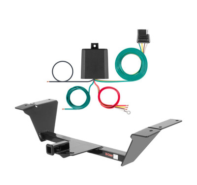1982 - 2002 Pontiac Firebird Curt 1-1/4", Class 1 Trailer Tow Hitch + 4-flat Wiring Kit 11117