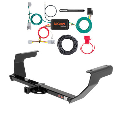 2012 - 2016 Subaru Impreza Hatchback, excluding WRX and WRX STI Curt 1-1/4", Class 1 Trailer Tow Hitch + 4-flat Wiring Kit 11286
