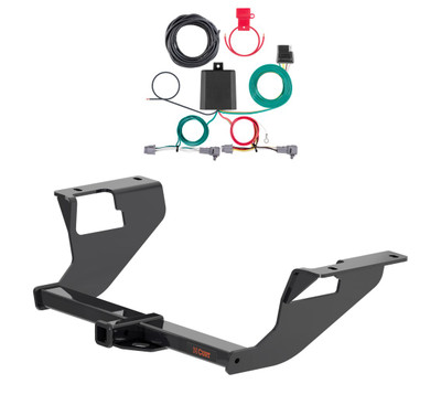 2022 - 2026 Subaru WRX Curt 1-1/4", Class 1 Trailer Tow Hitch + 4-flat Wiring Kit 11663