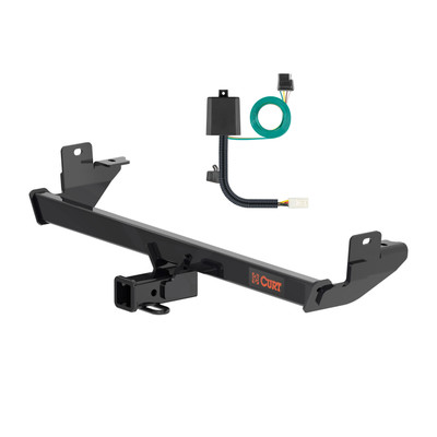 2025 Mazda CX-70 Curt 2", Class 3 Trailer Tow Hitch + 4-flat Wiring Kit 13568