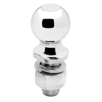 Draw-tite Trailer Hitch Ball, 2 in. Diameter, 7,500 lbs. Capacity, 1 in. Shank Dia, 2-1/8 in. Shank Length, Chrome DT63909