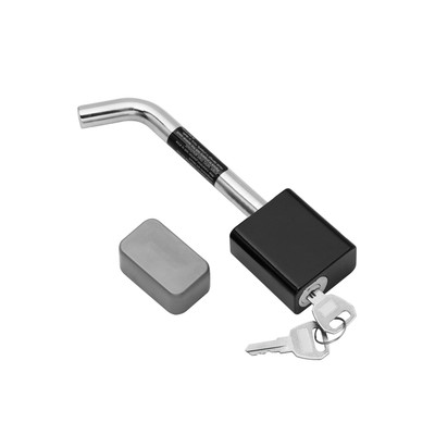 Draw-tite Trailer Hitch Lock, Fits 1-1/4 in. Receiver, 1/2 in. Pin Diameter, Bent Pin