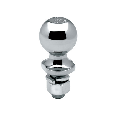 Draw-tite Trailer Hitch Ball, 2 in. Diameter, 3,500 lbs. Capacity, 3/4 in. Shank Dia, 1-1/2 in. Shank Length, Chrome
