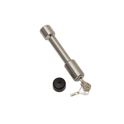 Draw-tite Trailer Hitch Lock, Fits 2 in. Receiver, 5/8 in. Pin Diameter, Dogbone Style, Stainless Steel
