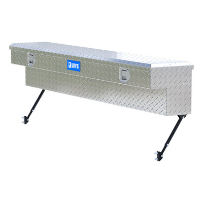UWS Bright Aluminum 72" Truck Side Tool Box with Space-Saving Legs EC30131-MK2