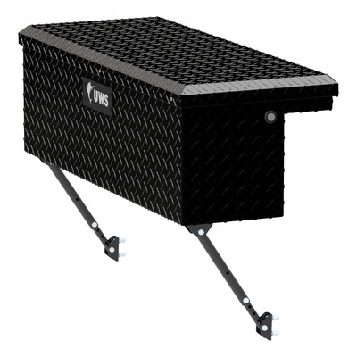 UWS Gloss Black Aluminum 36" Truck Side Tool Box with Low Profile, Space-Saving Legs EC30362-MK2