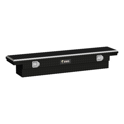 UWS Gloss Black Aluminum 63" Slim-Line Truck Tool Box, Low Profile (Heavy Packaging) EC10312