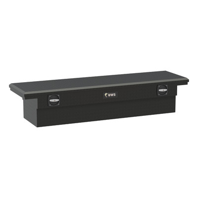 UWS Matte Black 72" Secure Lock Truck Tool Box, Low Profile SL-72-LP-MB