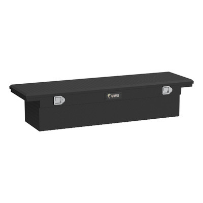 UWS Matte Black Aluminum 69" Truck Tool Box with Low Profile TBS-69-LP-MB