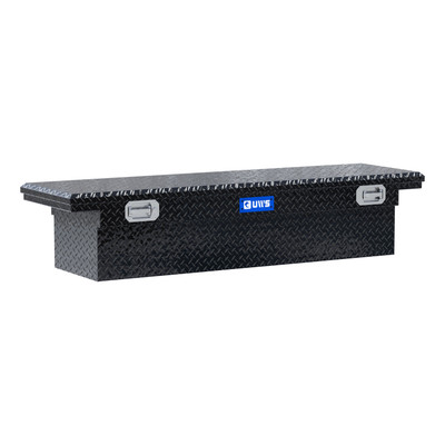 UWS Gloss Black 69" Truck Tool Box, Low Profile, Pull Handles TBS-69-LP-PH-B