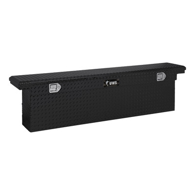 UWS Gloss Black 72" Deep Slim Truck Tool Box, Low Profile TBSD-72-SL-LP-B