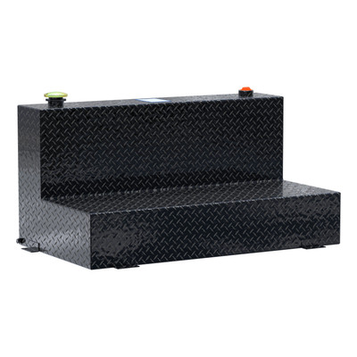 UWS Gloss Black 75-Gallon L-Shape Aluminum Transfer Tank TT-75-L-T-P-BLK