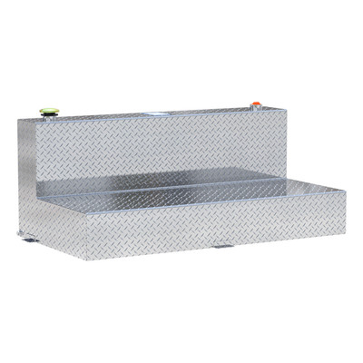 UWS 100-Gallon L-Shape Bright Aluminum Transfer Tank TT-100-L-T-P