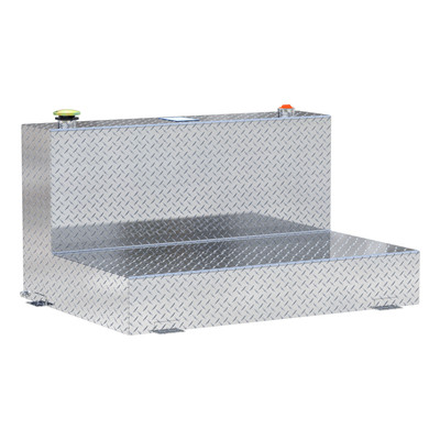 UWS 85-Gallon L-Shape Bright Aluminum Transfer Tank TT-85-L-T-P