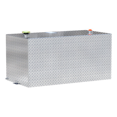 UWS 100-Gallon Rectangle Bright Aluminum Transfer Tank TT-100-RT-T-P