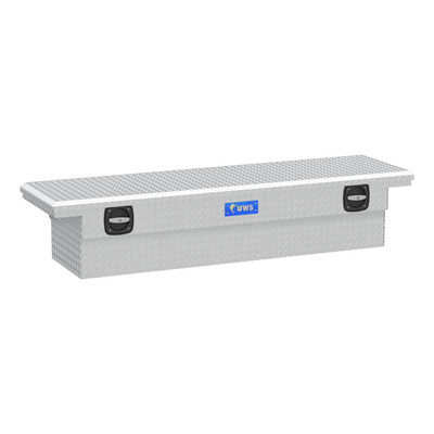 UWS Bright Aluminum 72" Secure Lock Crossover Box with Low Profile (Heavy Packaging) EC10021
