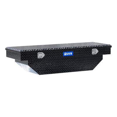 UWS Gloss Black Aluminum 60" Angled Crossover Truck Tool Box (Heavy Packaging) EC10182