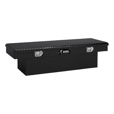 UWS Gloss Black Aluminum 54" Crossover Truck Tool Box TBS-54-BLK
