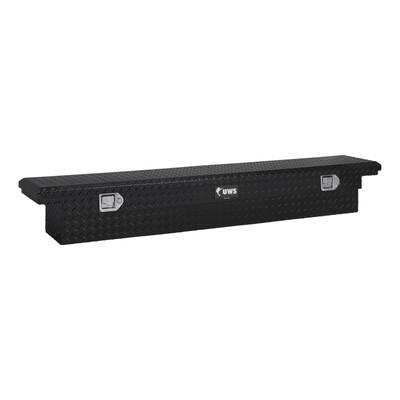UWS Gloss Black Aluminum 69" Slim-Line Truck Tool Box, Low Profile (Heavy Packaging) EC10552