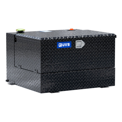 UWS Gloss Black 50-Gallon Combo Aluminum Transfer Tank TT-50-COMBO-BLK