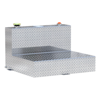 UWS 50-Gallon L-Shape Bright Aluminum Transfer Tank TT-50-L-T-P