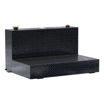 UWS Gloss Black 85-Gallon L-Shape Aluminum Transfer Tank TT-85-L-T-P-BLK