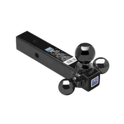 Draw-tite Tri-Ball Trailer Hitch Ball Mount, (1-7/8 in. 2 in., 2-5/16 in. Trailer Hitch Balls), Fits 2 in.Receiver, 10,000 lbss. Capacity, Black DT80425