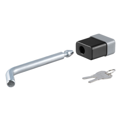 CURT 1/2" Hitch Lock (1-1/4" Receiver, Deadbolt, Chrome) Trailer Hitch Lock