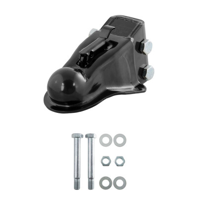 CURT 14,000 lbs 2-5/16" Channel-Mount Coupler with Easy-Lock Black Trailer Hitch Coupler