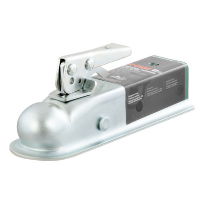 CURT 3,500 lbs 2" Straight-Tongue Coupler with Posi-Lock (2" Channel) Zinc Trailer Hitch Coupler