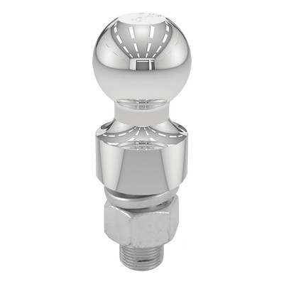 CURT 2" Trailer Ball (1" x 2-1/8" Shank, 1" Rise, 6,000 lbs., Chrome) Trailer Hitch Ball