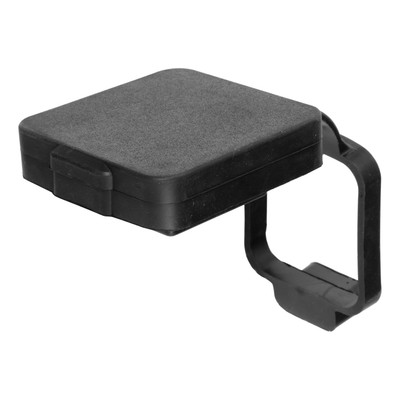 CURT 2" Rubber Hitch Tube Cover with 4-Way Flat Holder (Packaged) Trailer Hitch Cover