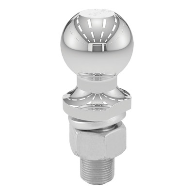 CURT 2" Trailer Ball (1" x 2-1/4" Shank, 12,000 lbs., Chrome) Trailer Hitch Ball
