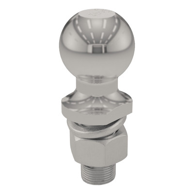 CURT 2" Trailer Ball (1" x 2-1/8" Shank, 6,000 lbs., Stainless) Trailer Hitch Ball