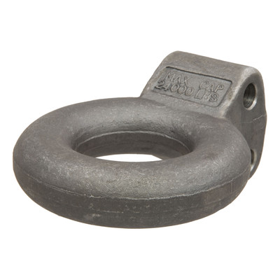 CURT Channel-Style Lunette Ring (24,000 lbs., 3" I.D., Raw) Tow Bar