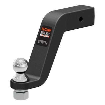CURT Loaded Forged Ball Mount with 2-5/16" Ball (2-1/2" Shank, 20,000 lbss, 8" Drop) Trailer Hitch Ball Mount
